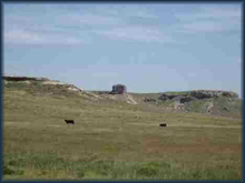 View of chalk bluffs